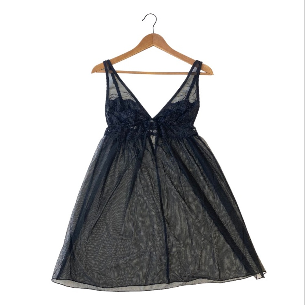 Fleur’t Black Sheer Chemise